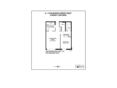 Floor plan 1bdrm 1 Bed 1 Bath 9