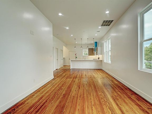 Hardwood floors throughout the house.