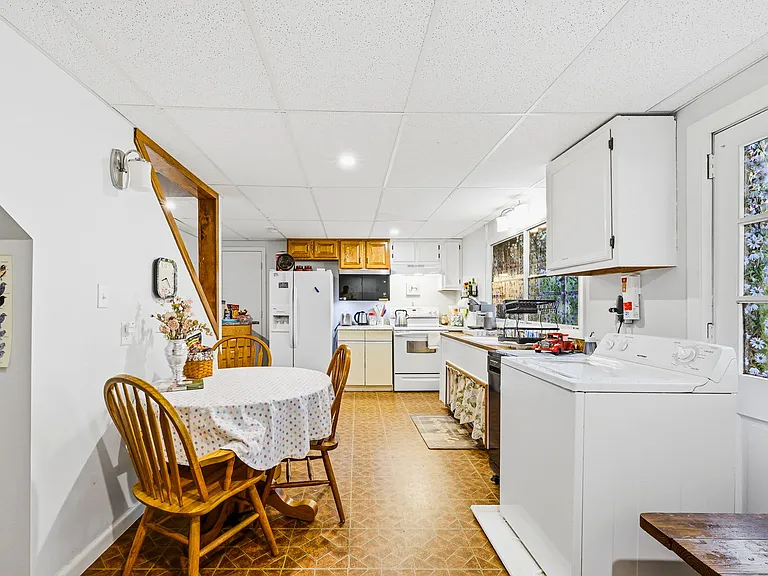 TERRACE LEVEL: Kitchen, Dining, and Laundry (on right)