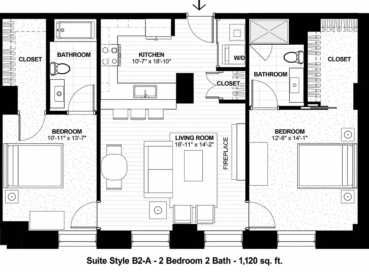 Floor plan Suite Style B2-A