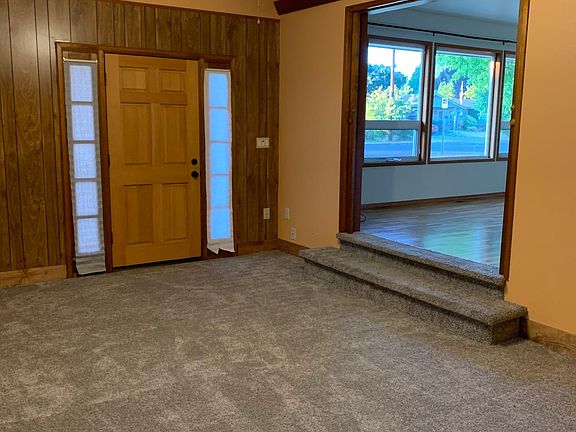 Family room with step up to living room.