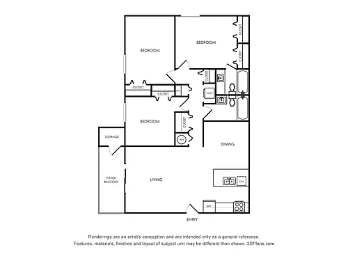 Floor plan C1 Renovated