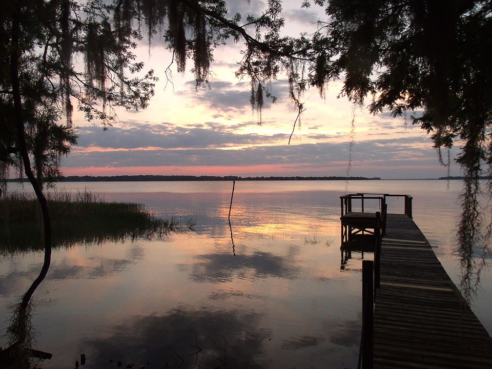 The dock at sunset