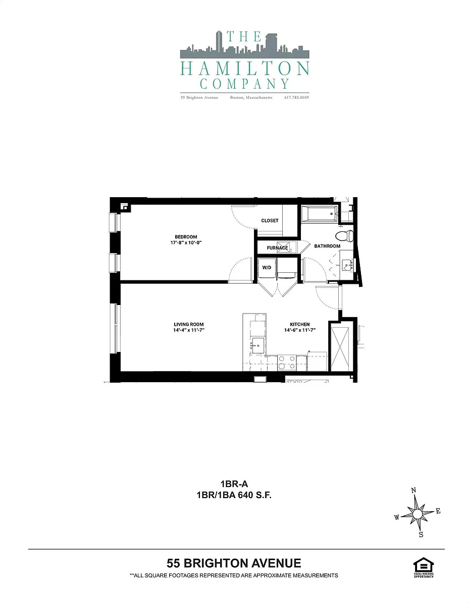 Floor plan 1BR-A