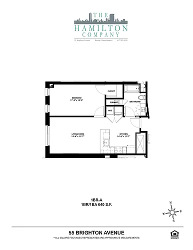 Floor plan 1BR-A