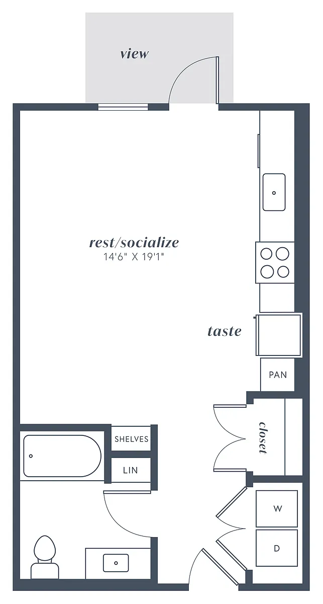 Floor plan Studio S1