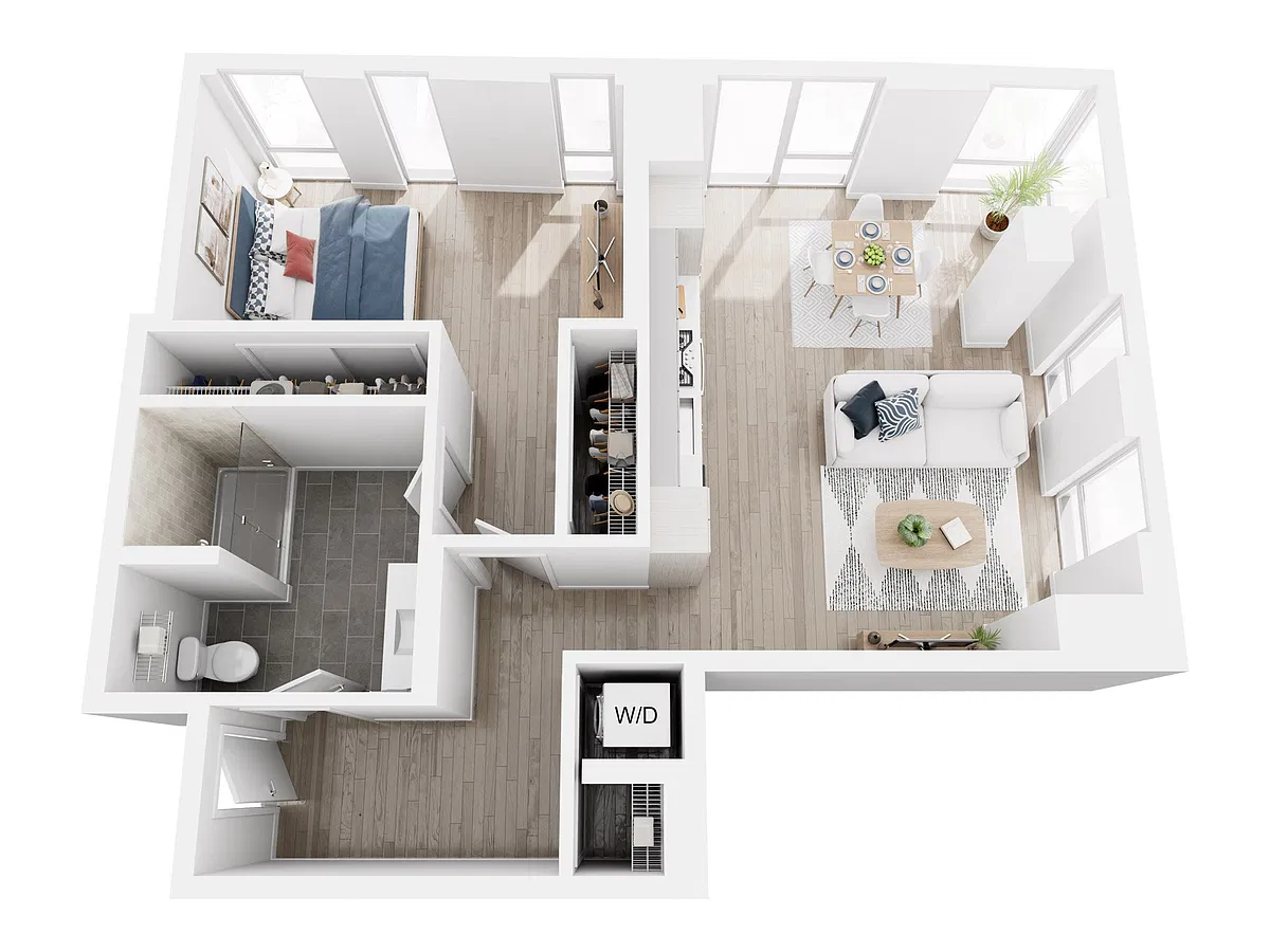 Floor plan 1x1 Floor Plan 18