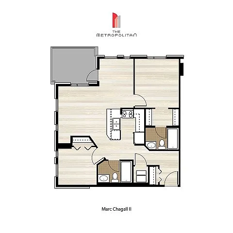 Floor plan Marc Chagall 2