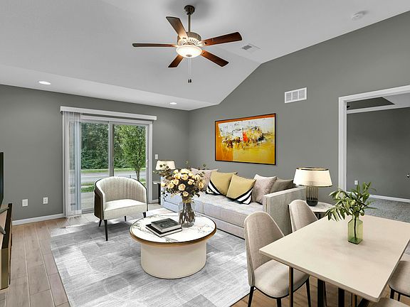 Virtually Staged Living and Dining