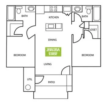 Floor plan 2X2
