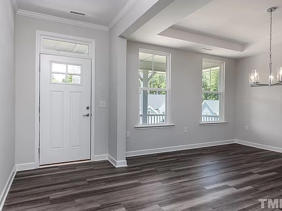 Entryway and dining room