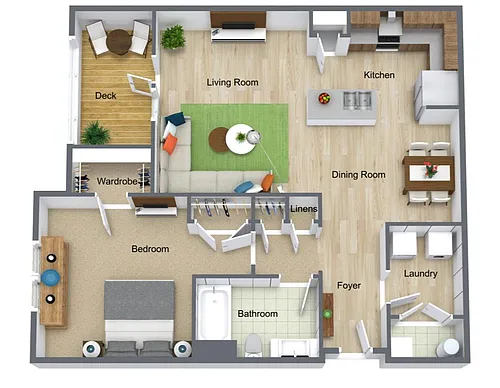 Floor plan One Bedroom