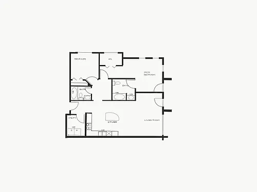 Floor plan Two Bedroom WIC