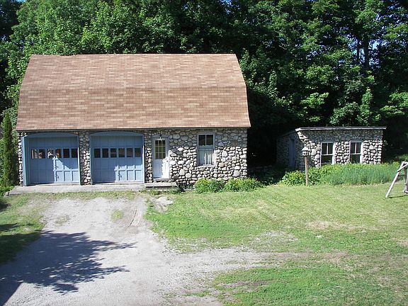 backyard stone garage /shed