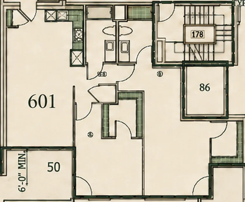 Floor plan The Gramercy Penthouse I