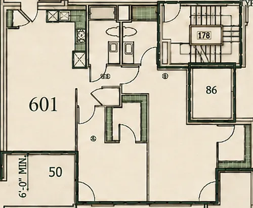 Floor plan The Gramercy Penthouse I