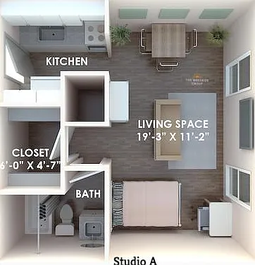 Studio floor plan