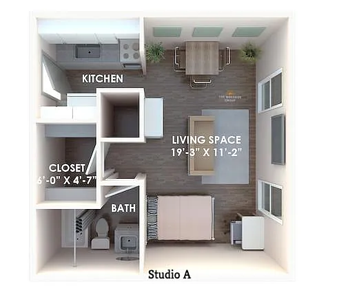 Floor plan Studio Unit
