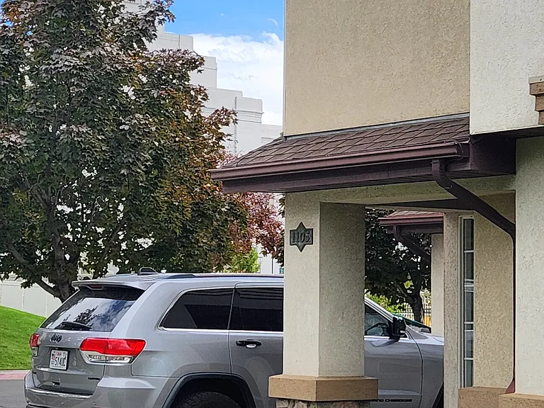 Entrance to Townhome - kiddie corner to LDS temple.