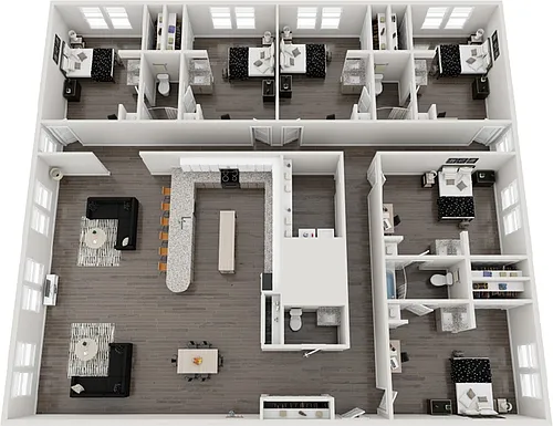 Floor plan 6BR/3.5BA