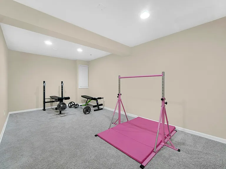 Basement Recreation Room (Possible Bedroom) with Walk-in Closet