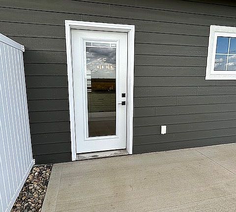 Back door off of kitchen 