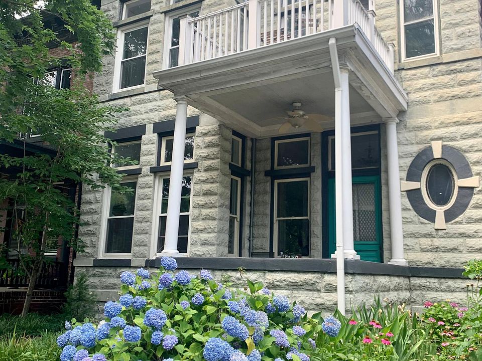 First floor has a covered front porch