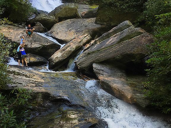 impressive lower waterfall! 