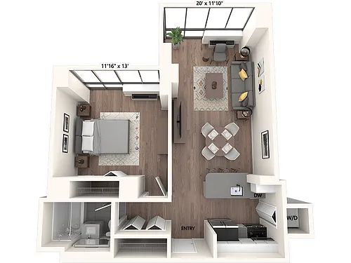Floor plan A1-303-803-678sq