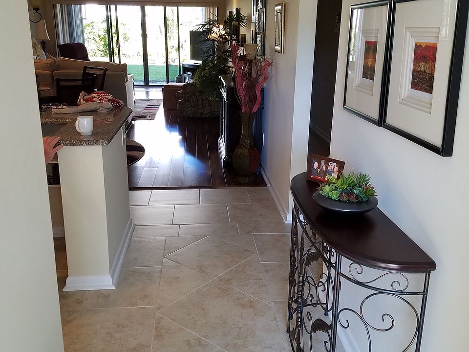 Custom tile in entrance 