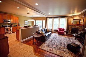 Main floor from the entry - open floorplan.