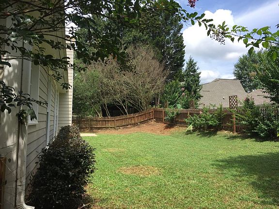 Fenced back yard