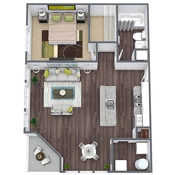 Floor plan A1 - Augusta