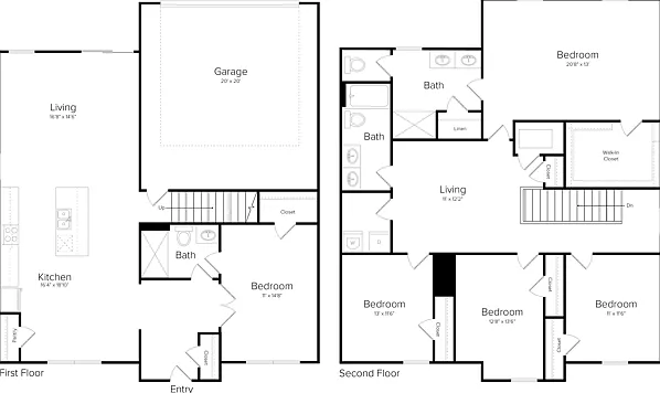 5 Bedroom Floorplan 5 Bedroom Floorplan