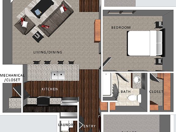 5th image of 7000 S 88th St APT 105