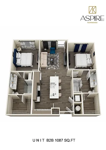 Floor plan Two Bedroom