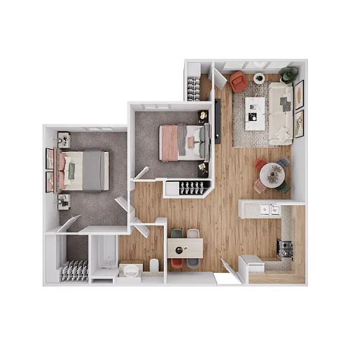 Floor plan Two Bedroom