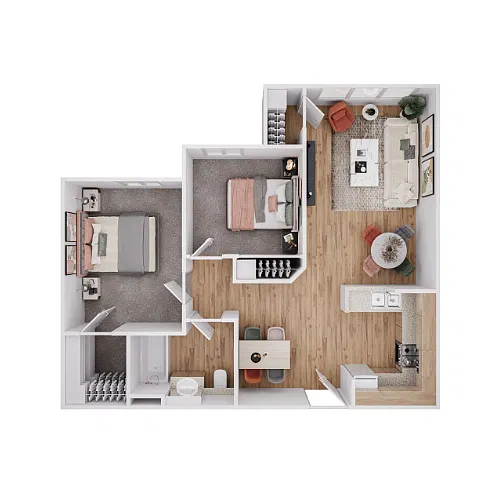 Floor plan Two Bedroom