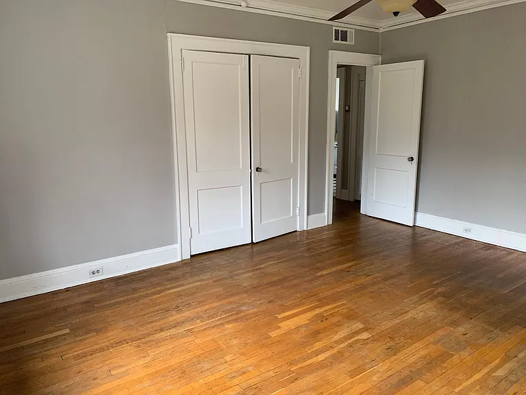 Living room with big closet!