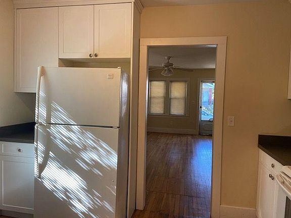 Fridge, extra cabinets