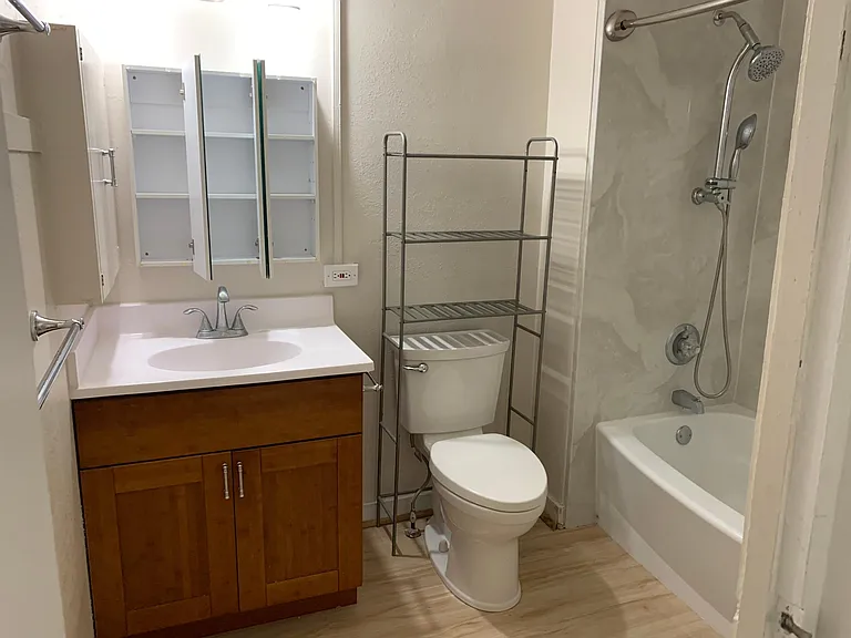 Remodeled Bathroom with tub