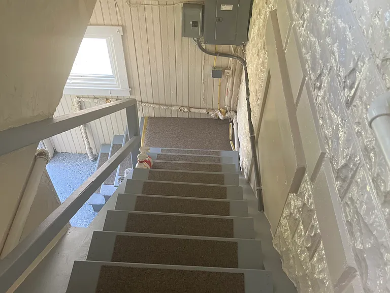 Apartment is on the second floor, this is the stairwell leading to the apartment
