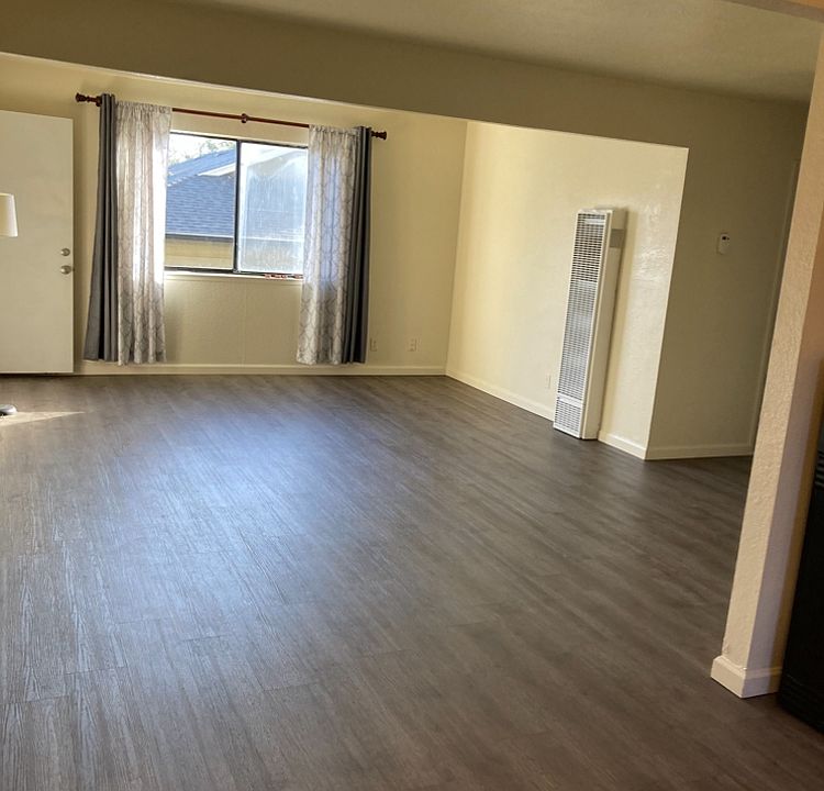 view of living room from kitchen