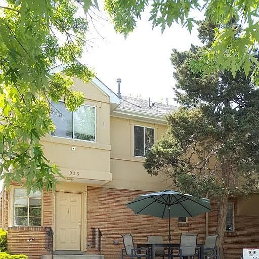 Front of property showing new patio and gardening area