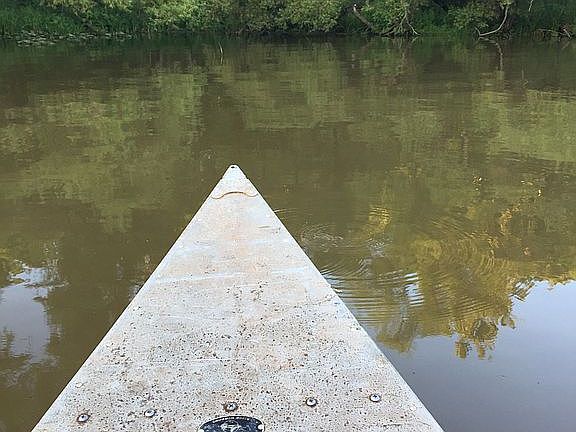 Canoeing on the lake