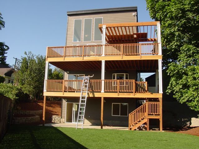 Backyard and Decks