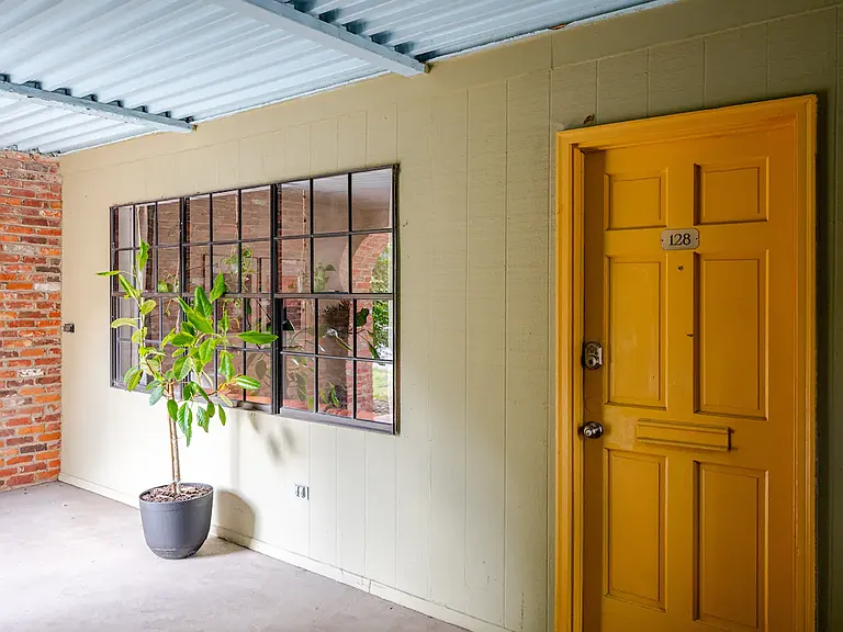 Entrance to unit