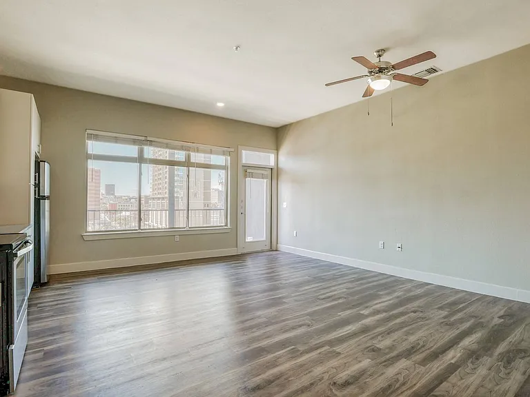 Wood-style or polished flooring throughout