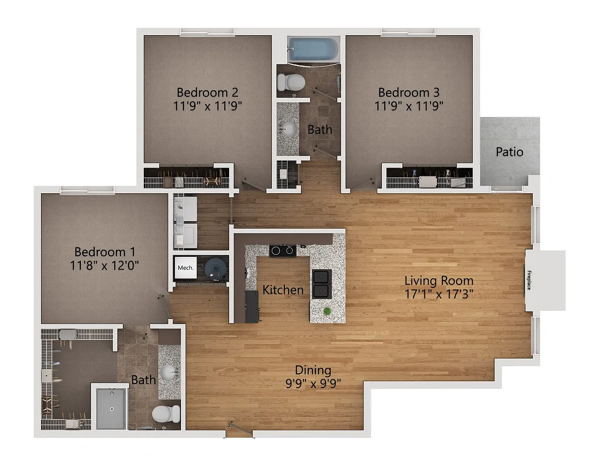 Floor plan Hickory