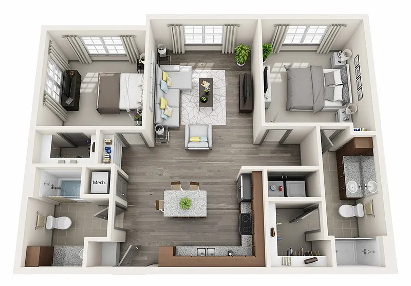 Floor plan B7